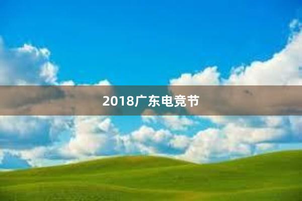 2018广东电竞节