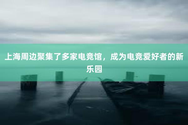 上海周边聚集了多家电竞馆，成为电竞爱好者的新乐园