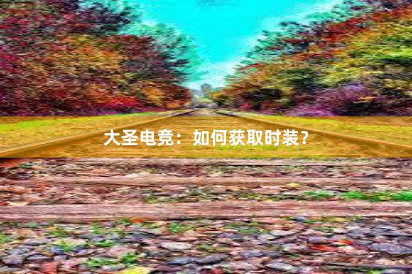 大圣电竞：如何获取时装？