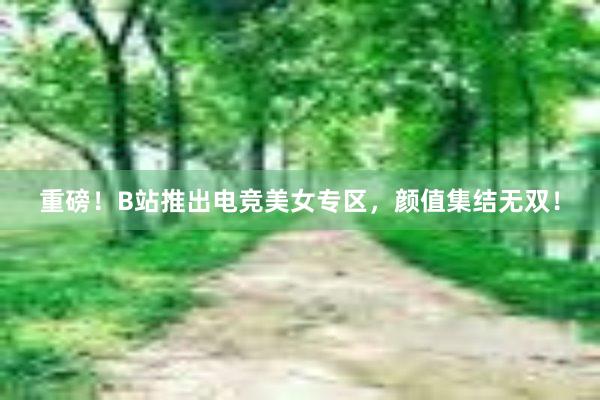 重磅！B站推出电竞美女专区，颜值集结无双！